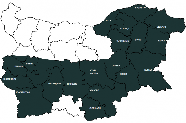 Карта покритие на Хлебарките БГ